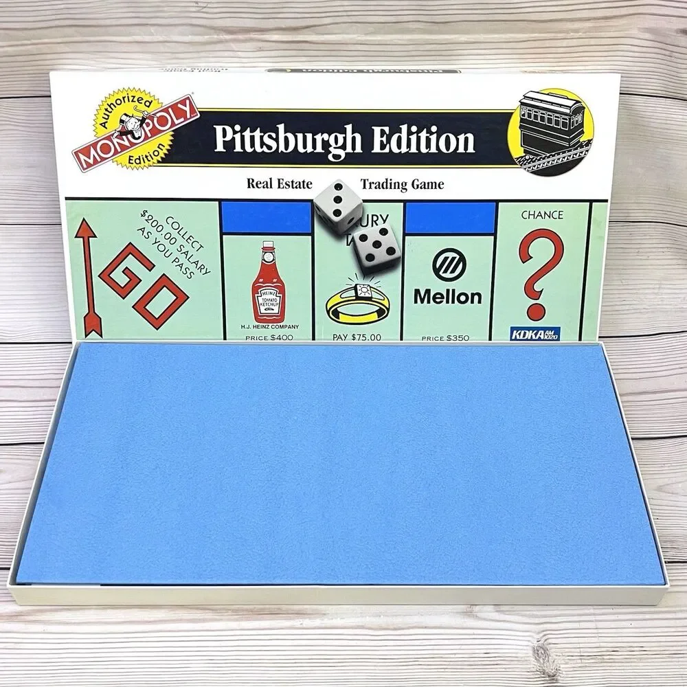 VTG Monopoly Pittsburgh PA Edition Board Game 1996 USAopoly by Hasbro New/Opened